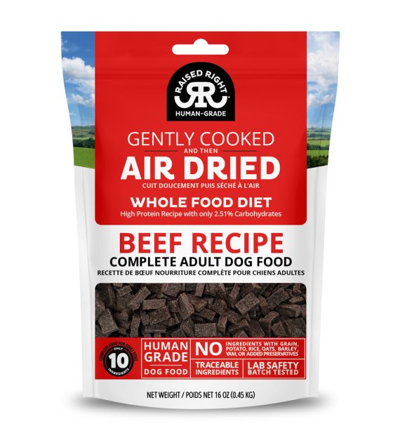 Air Dried Original Beef Adult Dog Recipe – Product SELECTION Section