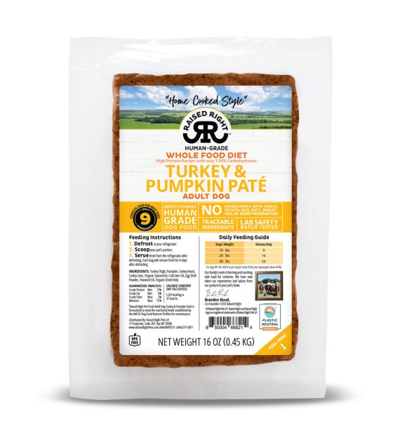 Turkey & Pumpkin Paté for Adult Dogs