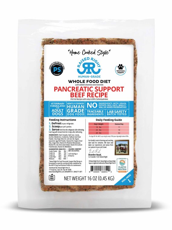 Pancreatic Support Beef Adult Dog Recipe